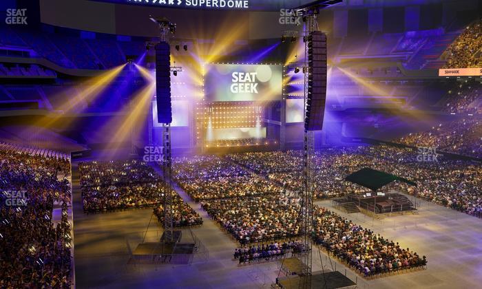 Caesars Superdome - Section 304 Seat View