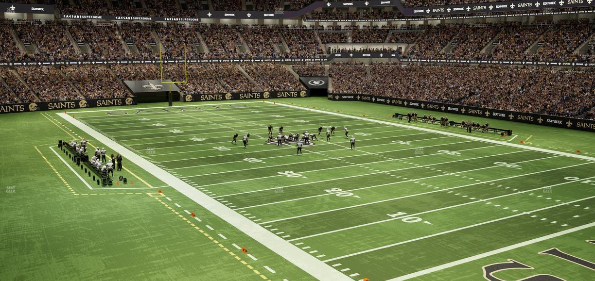 Caesars Superdome - Section 304 Seat View