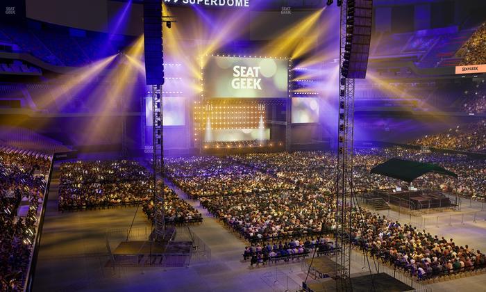 Caesars Superdome - Section 304 Seat View