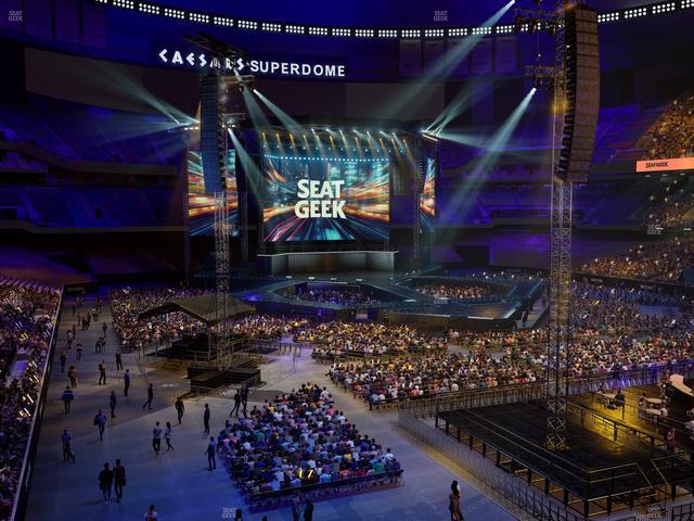 Caesars Superdome - Section 304 Seat View