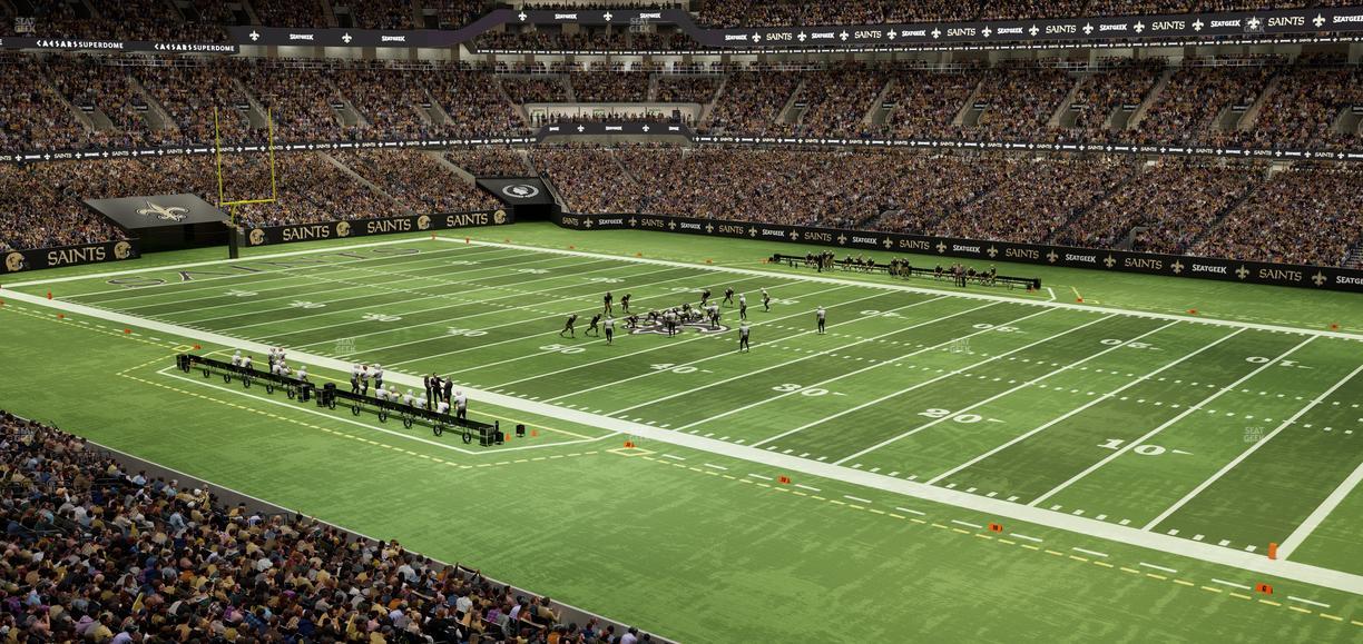 Caesars Superdome - Section 307 Seat View