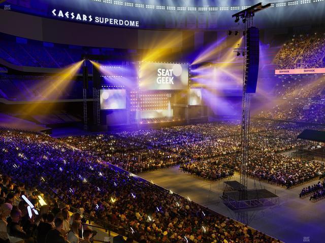 Caesars Superdome - Section 307 Seat View