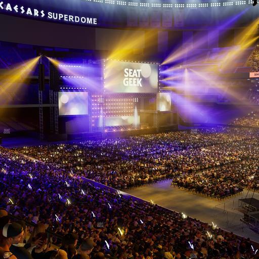 Caesars Superdome - Section 308 Seat View
