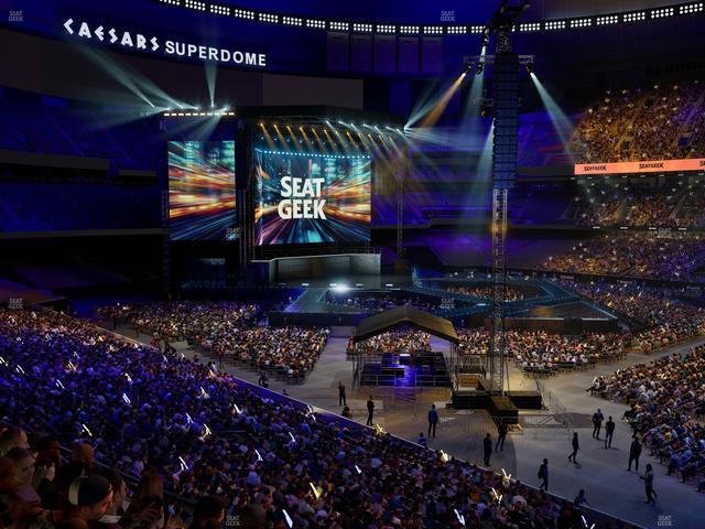 Caesars Superdome - Section 308 Seat View