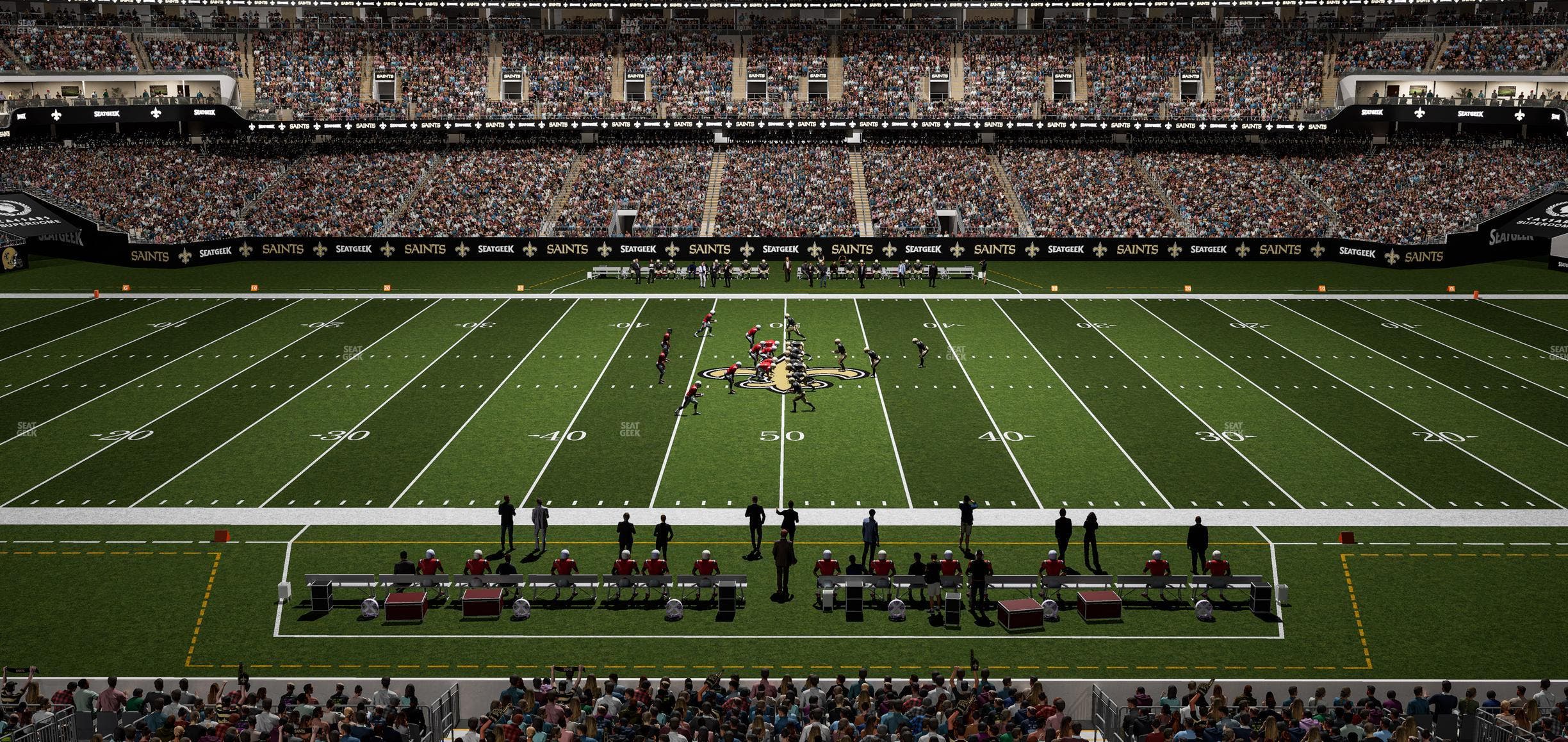 Caesars Superdome - Section 312 Seat View