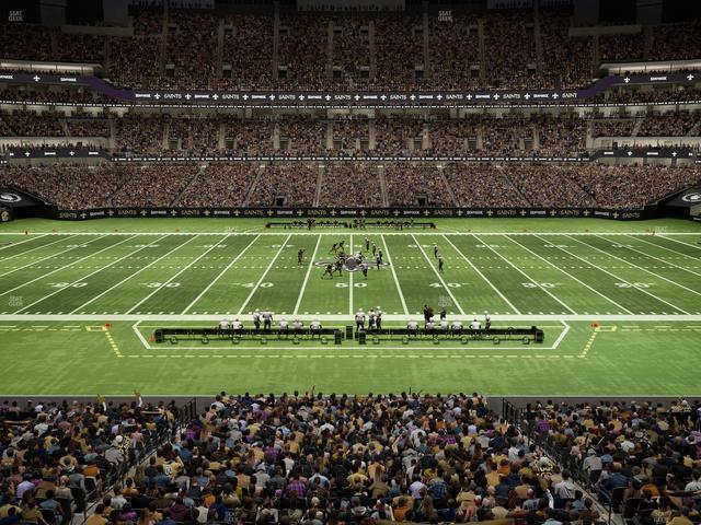 Caesars Superdome - Section 312 Seat View