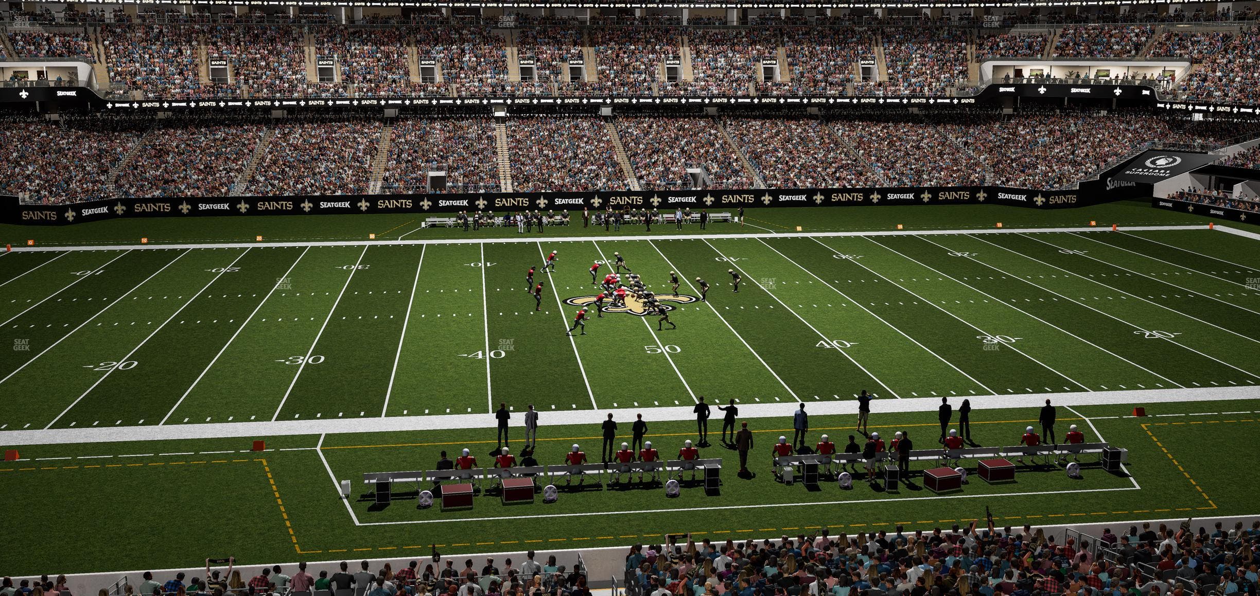 Caesars Superdome - Section 313 Seat View