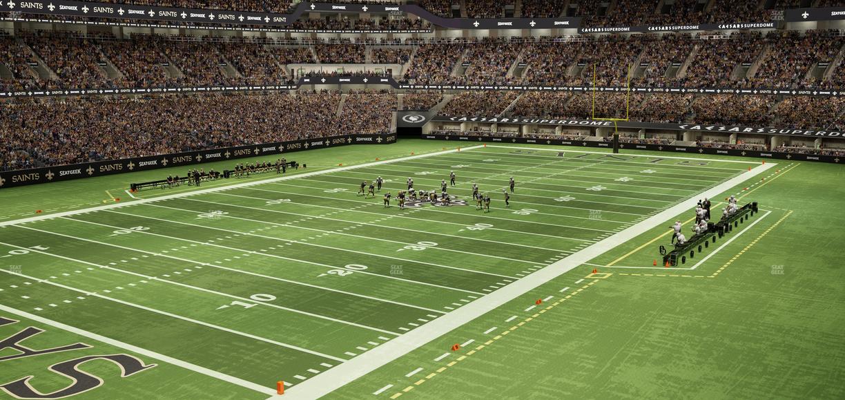 Caesars Superdome - Section 320 C Seat View
