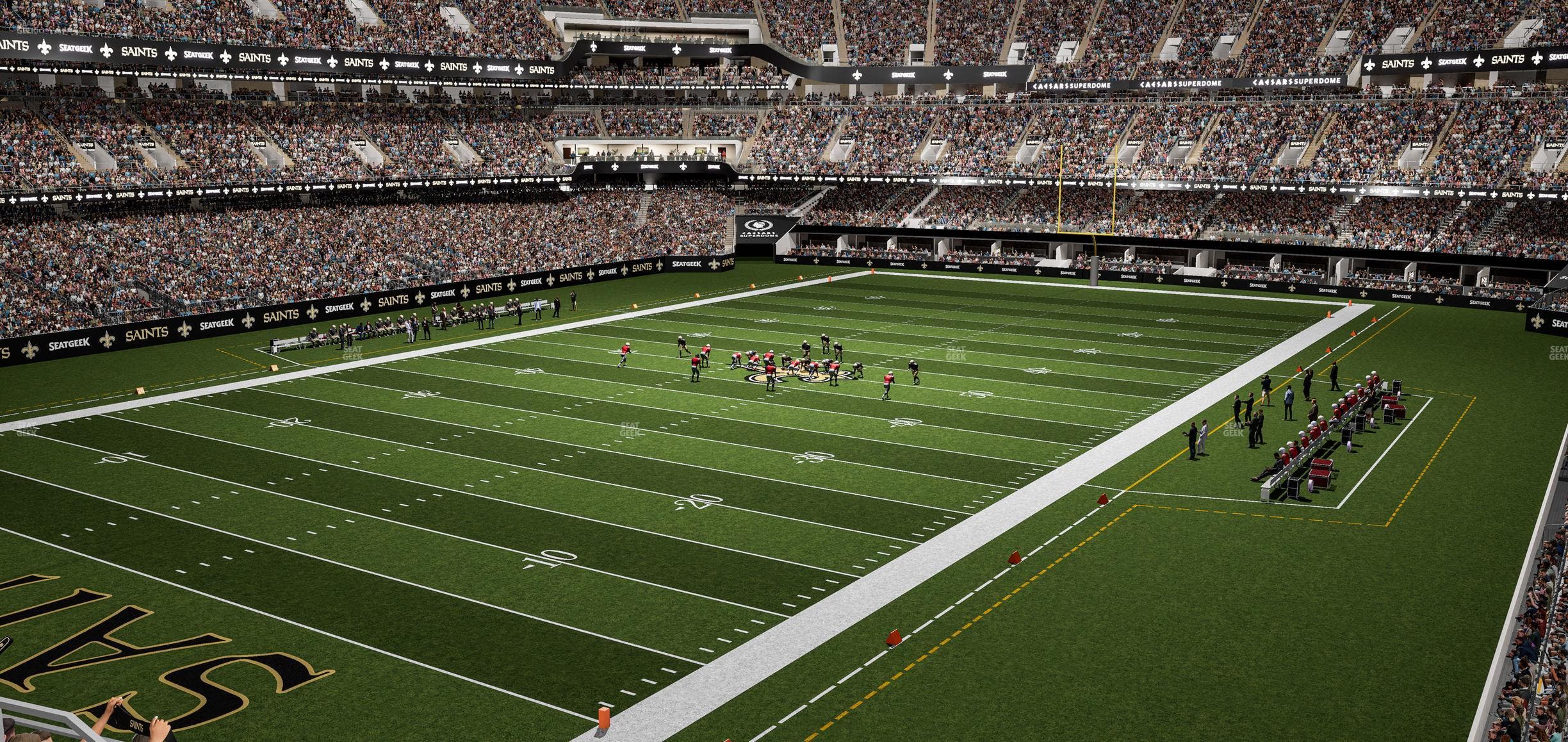 Caesars Superdome - Section 320 C Seat View