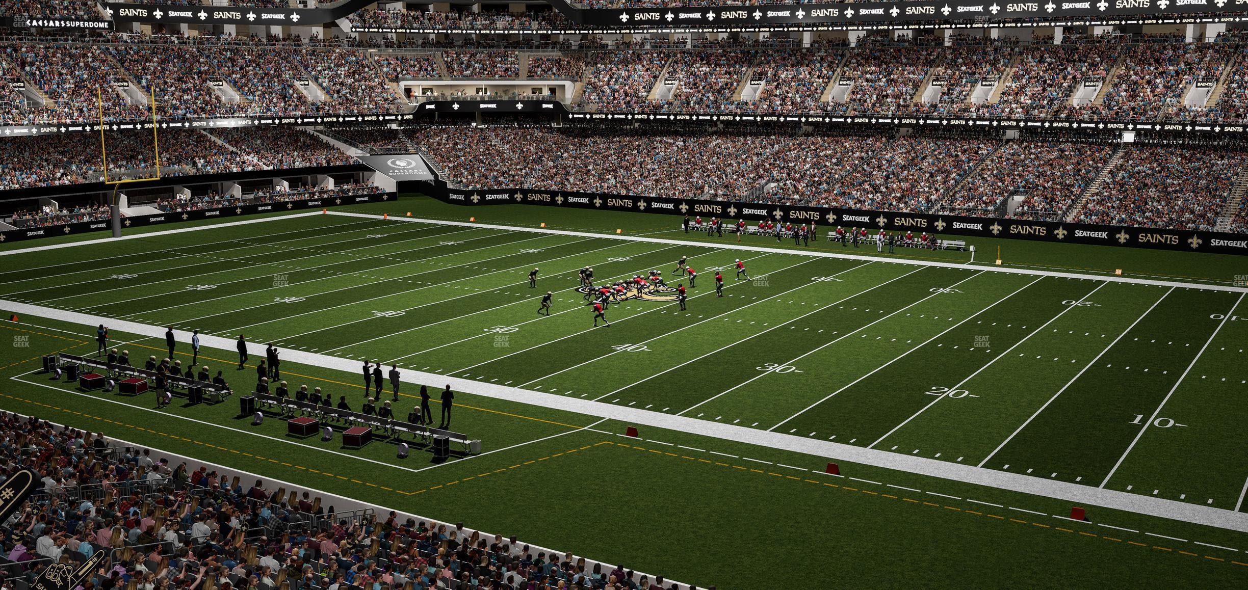 Caesars Superdome - Section 332 Seat View