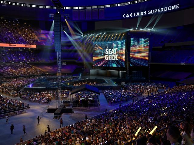 Caesars Superdome - Section 340 Seat View
