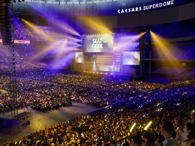 Caesars Superdome - Section 340 Seat View