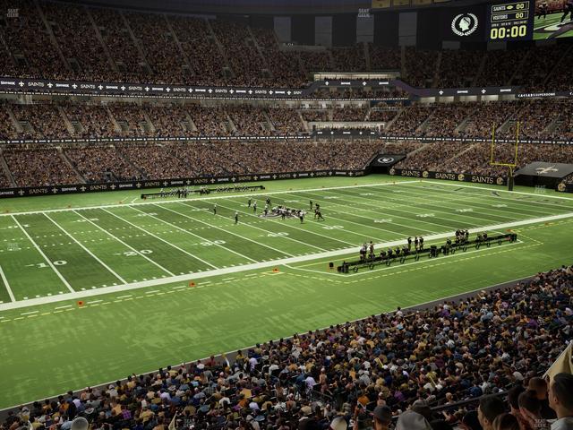 Caesars Superdome - Section 340 Seat View