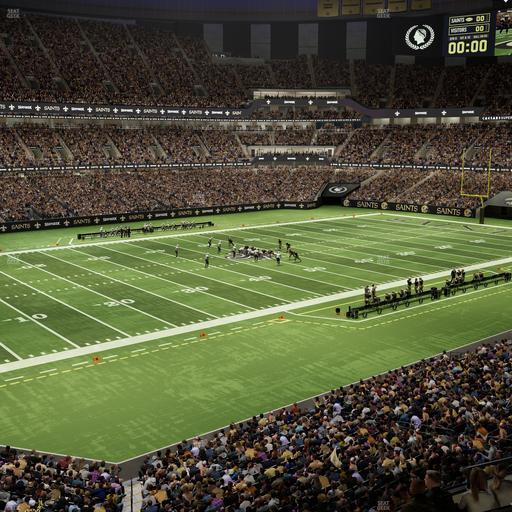 Caesars Superdome - Section 341 Seat View