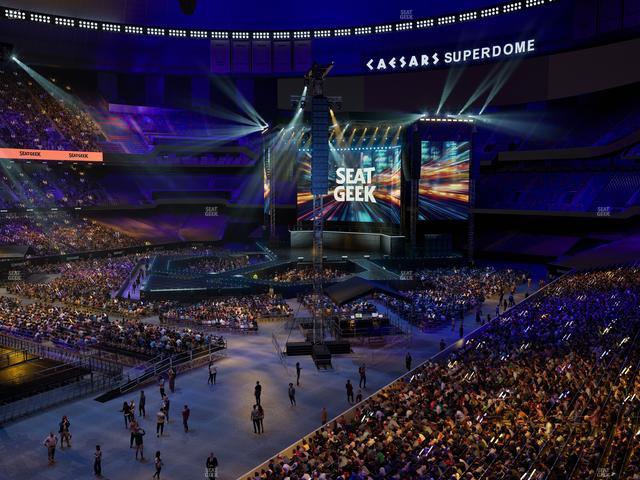 Caesars Superdome - Section 342 Seat View