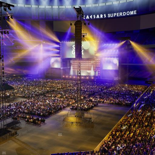 Caesars Superdome - Section 343 Seat View
