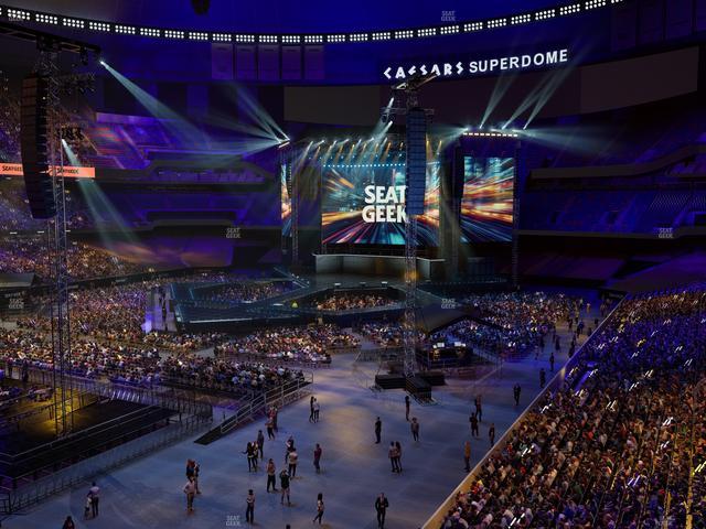 Caesars Superdome - Section 343 Seat View