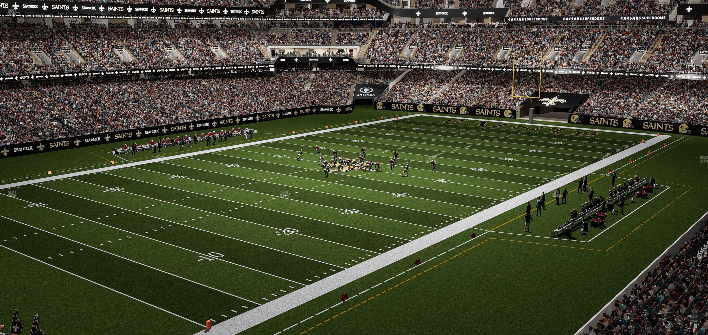 Caesars Superdome - Section 343 Seat View