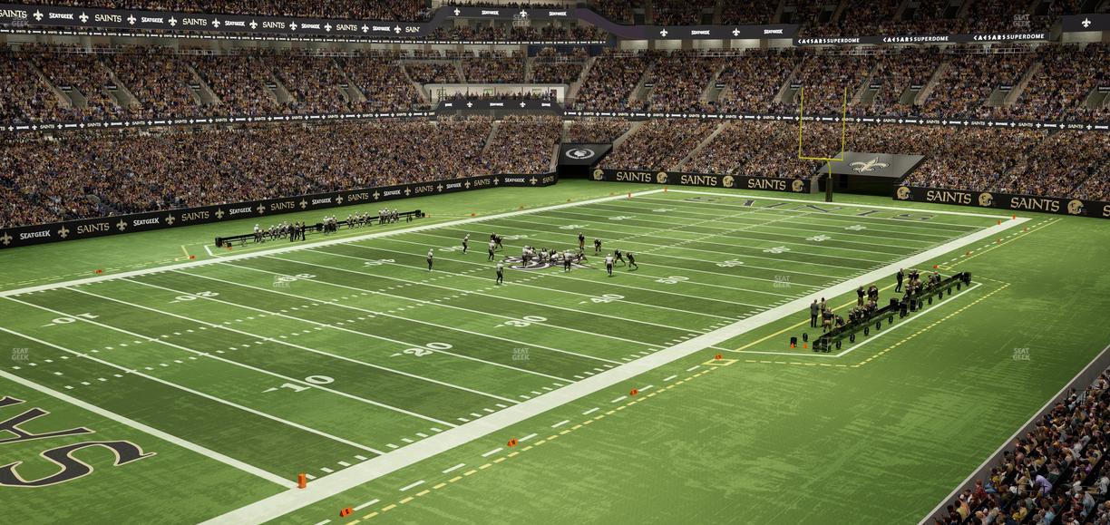 Caesars Superdome - Section 343 Seat View