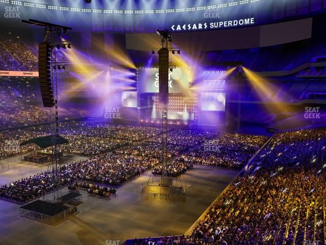 Caesars Superdome - Section 343 Seat View Caesars Superdome - Section 343 Seat View