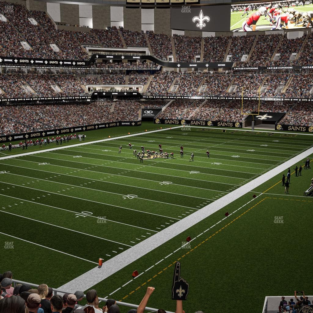 Caesars Superdome - Section 344 C Seat View