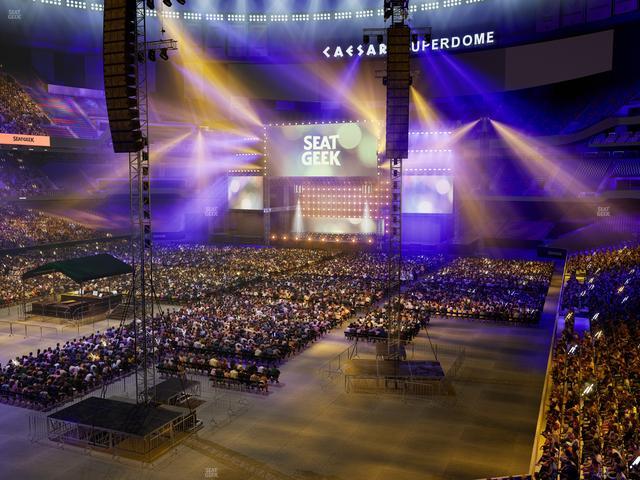 Caesars Superdome - Section 344 C Seat View