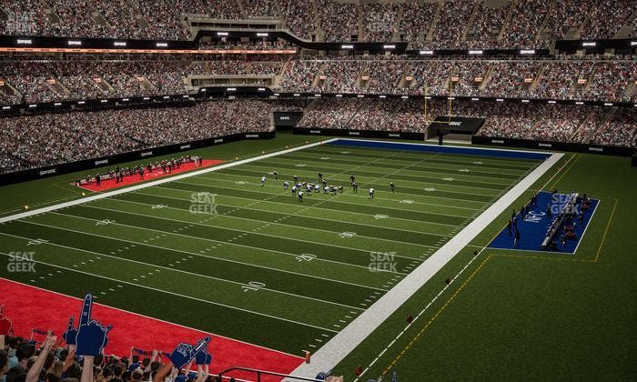 Caesars Superdome - Section 344 Seat View