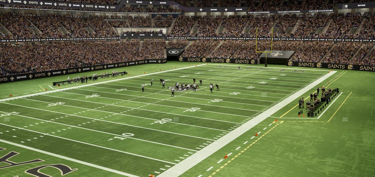 Caesars Superdome - Section 344 Seat View