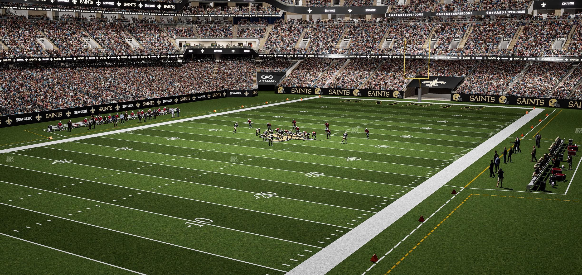 Caesars Superdome - Section 344 Seat View