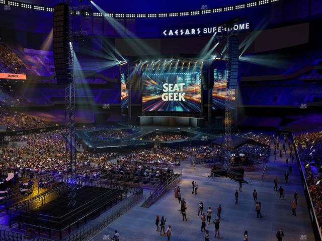 Caesars Superdome - Section 344 Seat View