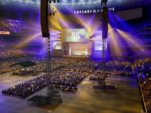 Caesars Superdome - Section 344 Seat View