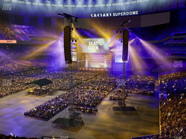 Caesars Superdome - Section 344 Seat View Caesars Superdome - Section 344 Seat View