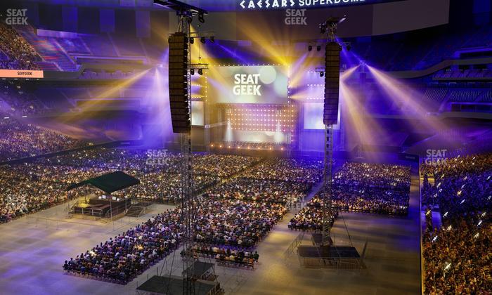 Caesars Superdome - Section 344 Seat View