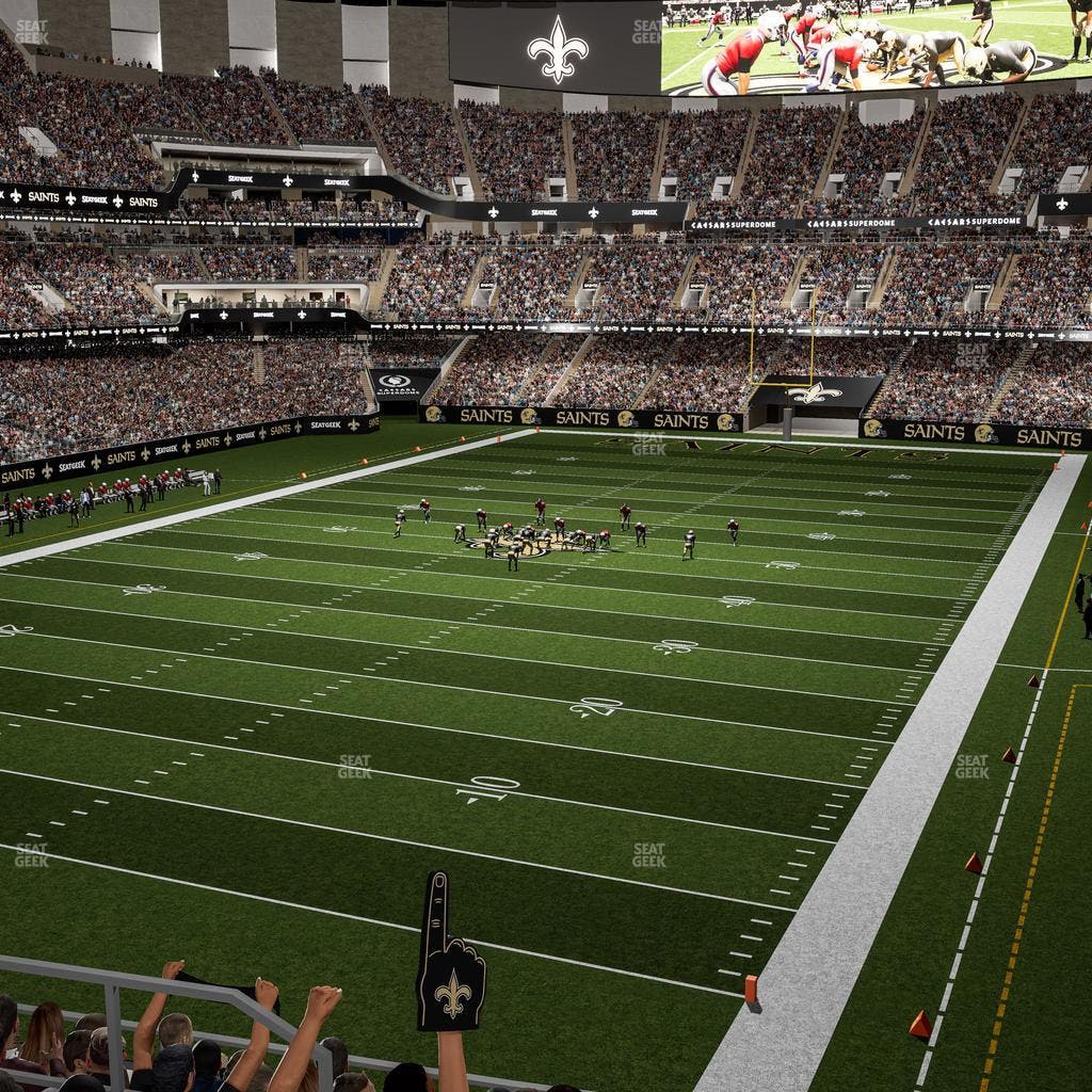 Caesars Superdome - Section 345 Seat View