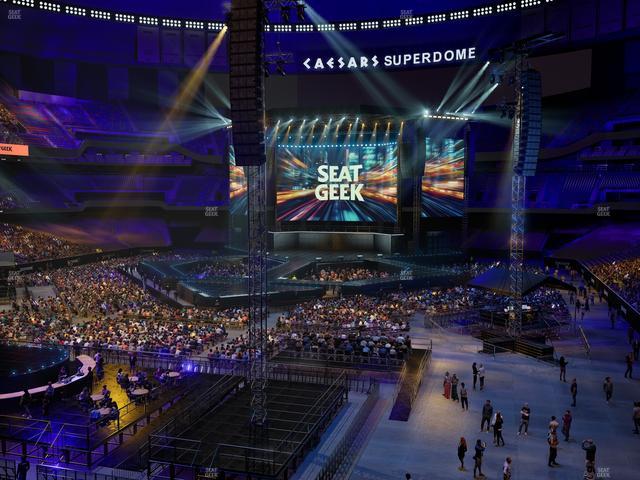 Caesars Superdome - Section 345 Seat View