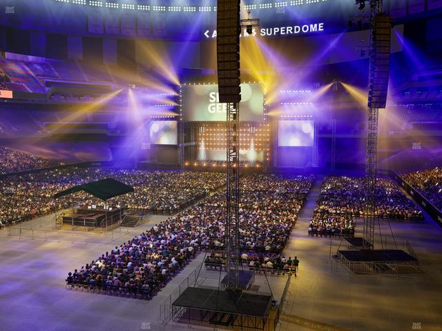 Caesars Superdome - Section 345 Seat View