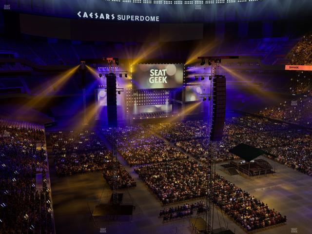 Caesars Superdome - Section 504 Seat View