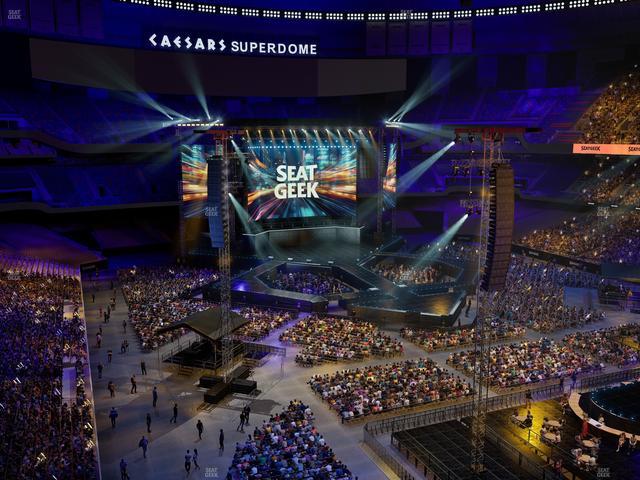 Caesars Superdome - Section 504 Seat View