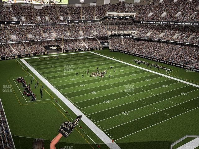 Caesars Superdome - Section 504 Seat View