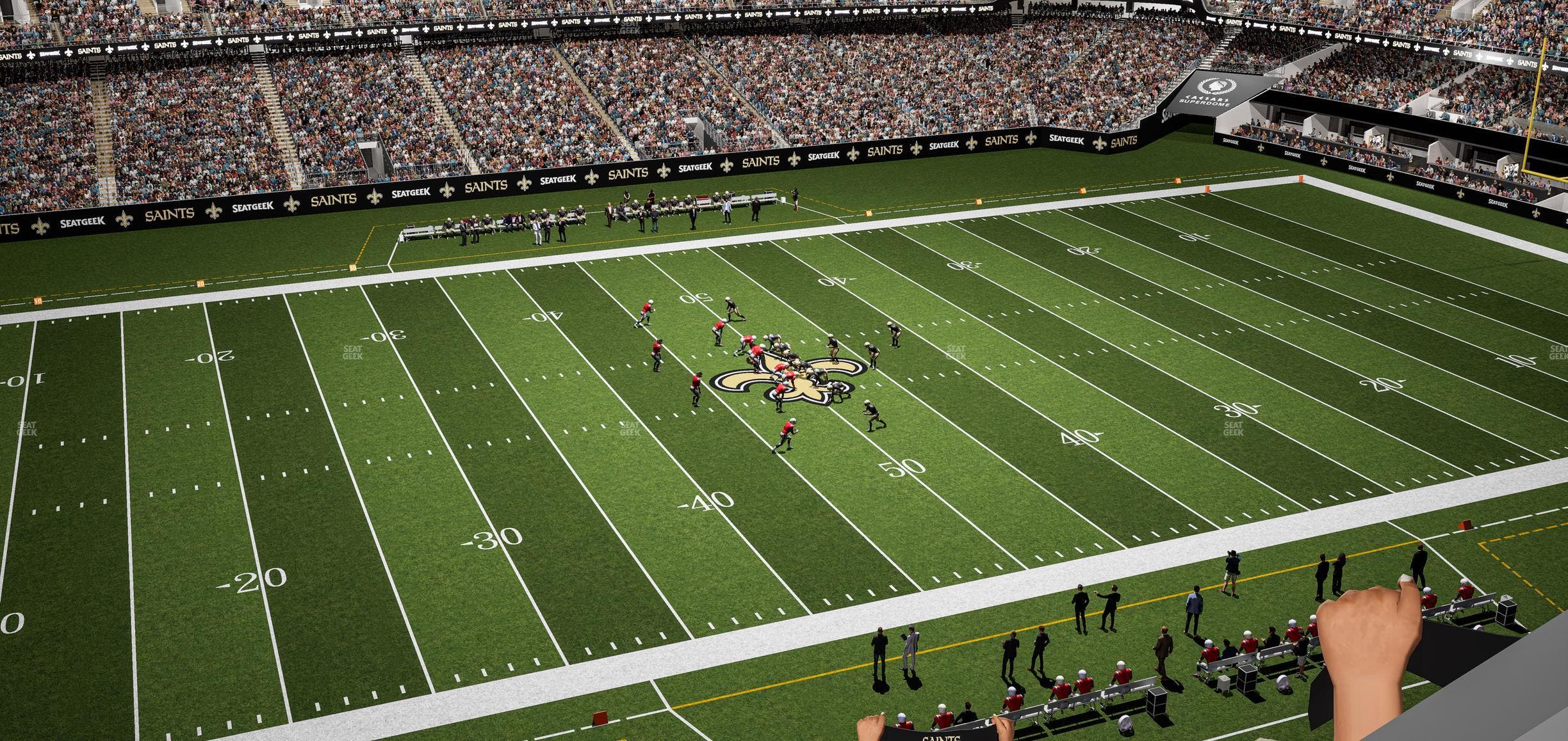 Caesars Superdome - Section 521 Seat View