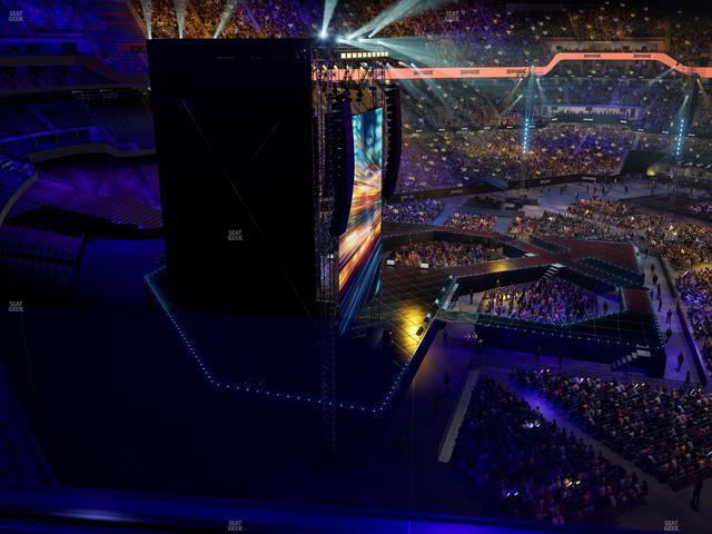 Caesars Superdome - Section 525 Sro Seat View