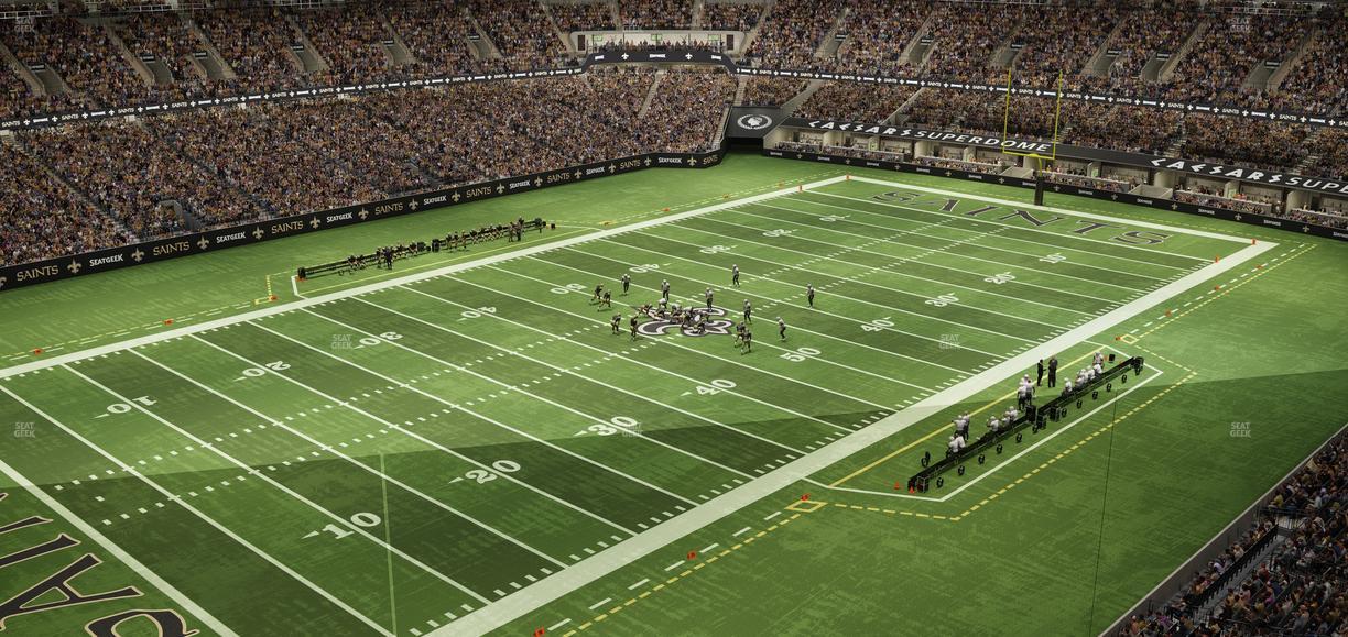 Caesars Superdome - Section 525 Sro Seat View