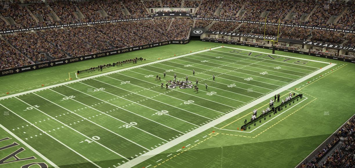 Caesars Superdome - Section 525 Wc Seat View