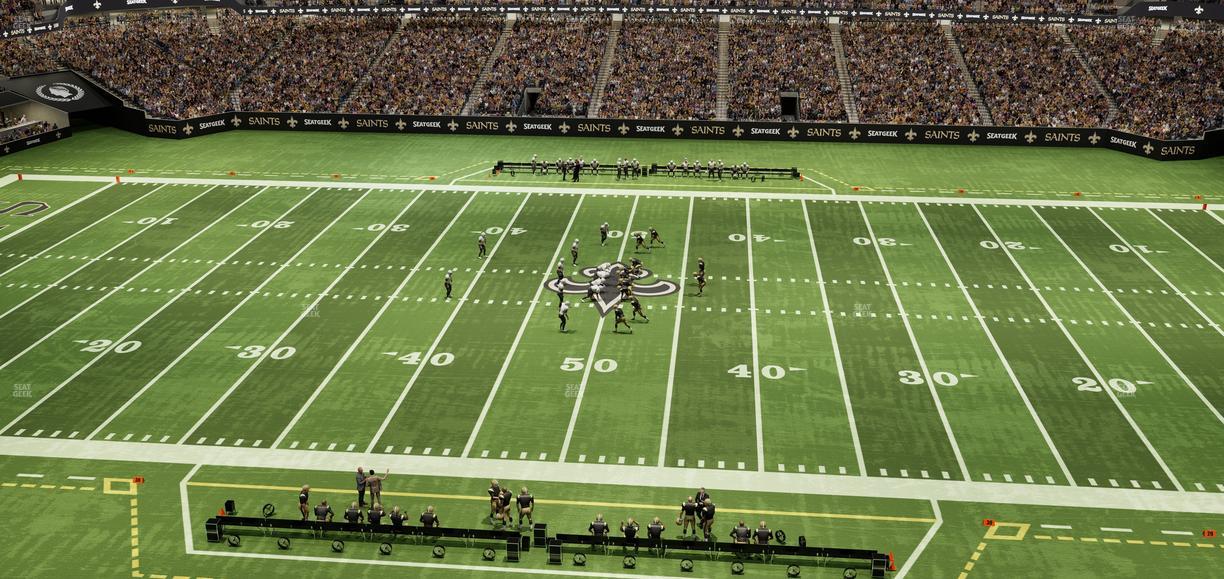 Caesars Superdome - Section 545 Seat View