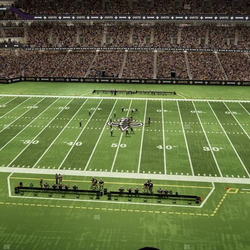 Caesars Superdome - Section 545 Seat View