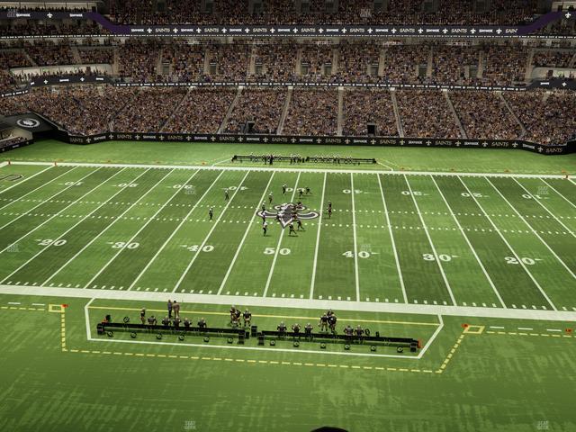 Caesars Superdome - Section 545 Seat View