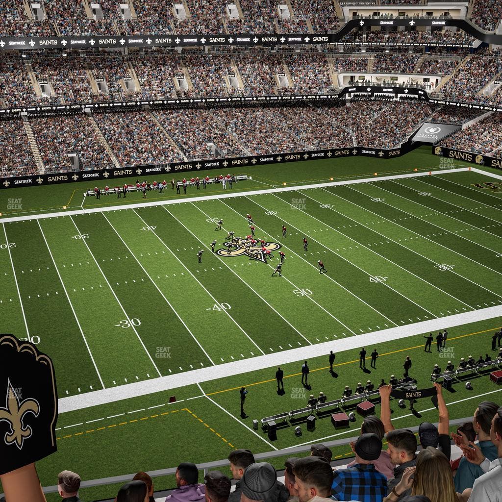 Caesars Superdome - Section 551 Seat View