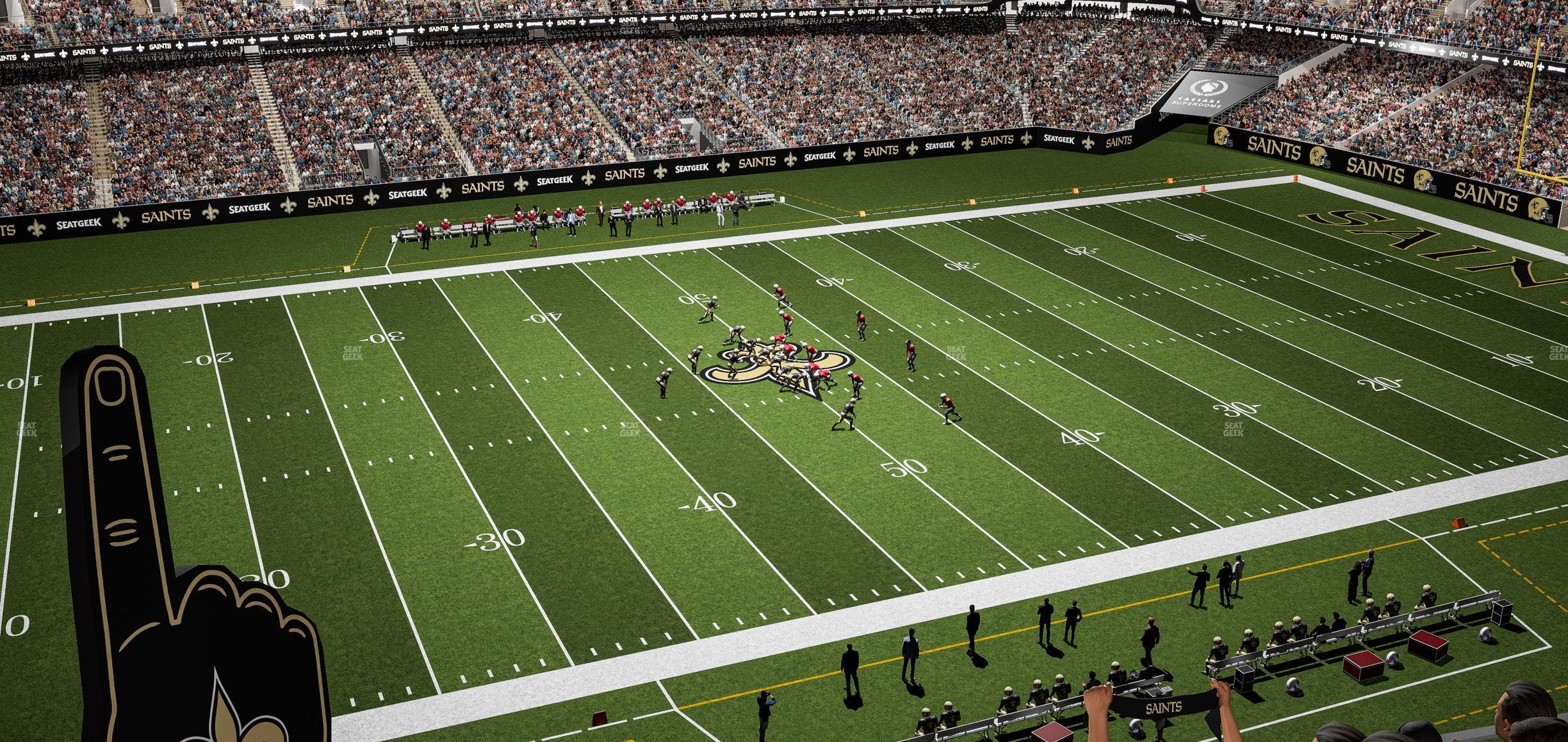 Caesars Superdome - Section 551 Seat View
