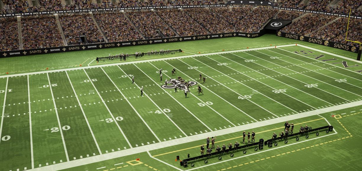 Caesars Superdome - Section 551 Seat View