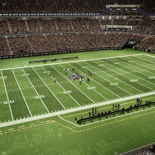 Caesars Superdome - Section 551 Seat View